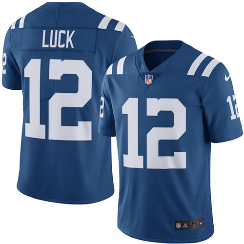 Indianapolis Colts #12 Limited Andrew Luck Royal Blue Nike NFL Men JerseyVapor Untouchable jerseys